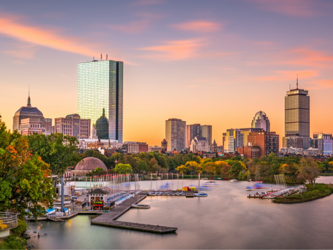 Skyline of Boston.