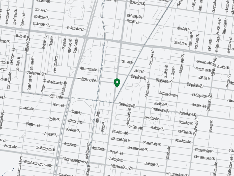 A map with a pin location for High Street.